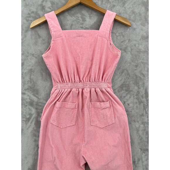 nooworks Pink Corduroy Overalls Made in USA Cotton Stretch Jumpsuit - Picture 8 of 15
